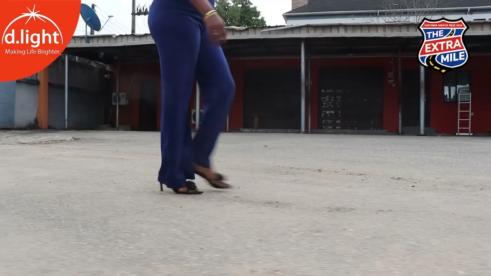 Close-up of people walking; a frame from The CSW Walk.